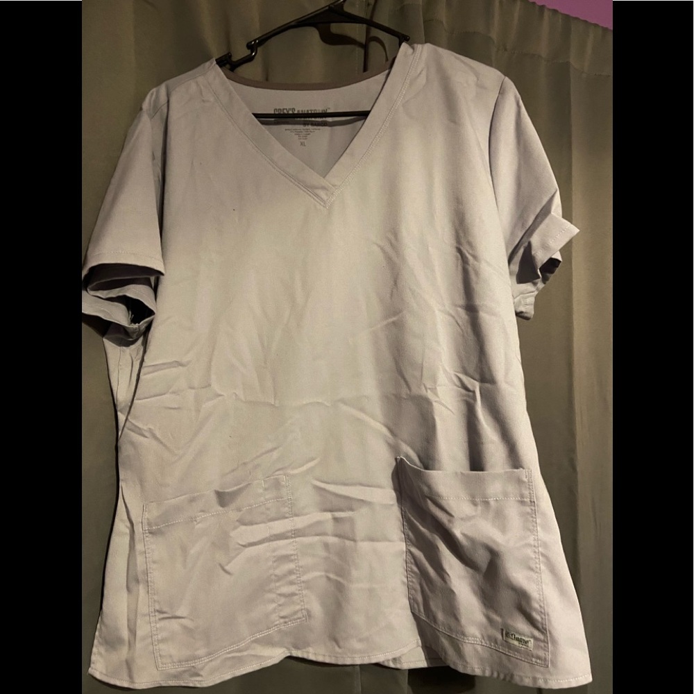 Grey Scrub Top